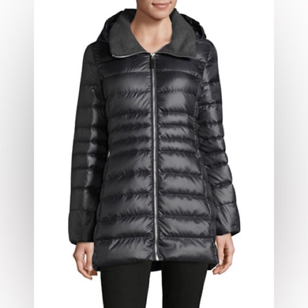 Marc New York Sweater-Weight Quilted Jacket with Premium Down-GUNMETAL-Small